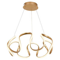 Pendant LED 54W 3881lm 3000K-4000K-6000K MEANDRA LED golden 005167 VIVALUX