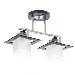 Plafond pair IRIS 2 x 40W E27 chrome