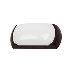 LED Ceiling cover waterproof 12W 4000K IP54, black CAPRI / O