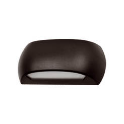 LED Ceiling cover waterproof 12W 4000K IP54, black CAPRI / H