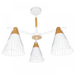 Ceiling 3 x E27, color white, ABEL