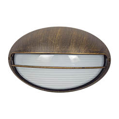 Waterproof sconce Petra 1xE27 IP44 old gold