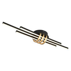 LED Плафон 20W 2380lm 3000K IP20 Cinto черно/злато REALITY