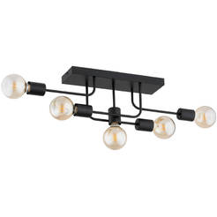 Ceiling lamp 5 x E27 LED black Goisa
