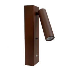 LED Аплик с ключ+USB 3W 130lm 4000K Tokio кафяв LIGHTEX