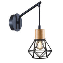 Wall lamp 1xE27 black FRODO 005094 VIVALUX