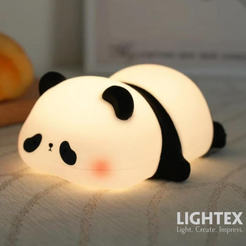 Лампа нощна панда 1W RGB+W(6500K) 800mAh USB type С 706RL0341025 LIGHTEX