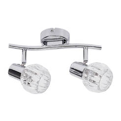 Spot lamp - pair 2 x 40W, E14 chrome LAUREN