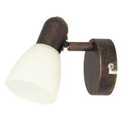 Spot lamp 1xE14 antique brown SOMA