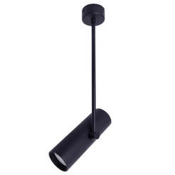 Spot for outdoor installation 1xGU10 35W, black L-arm 30cm Lux LED SP710 BK VIVALUX