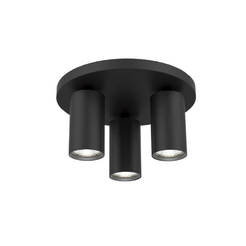 Тройной точечный светильник 3xGU10 35W IP20 Lux LED SP713-3R черный VIVALUX