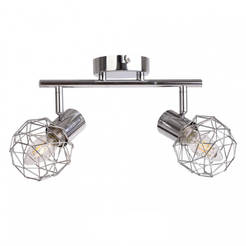 Спот двоен 2хЕ14 Elea хром 710RL0410002 LIGHTEX