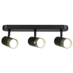 Спот 3xGU10 Oskar черно+хром LIGHTEX