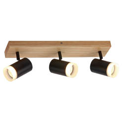 Spotleuchte 3xGU10 schwarz BENITO 004879 VIVALUX