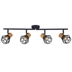 Точечный светильник 4xE27 черный FRODO 005090 VIVALUX