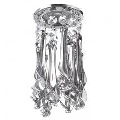 Recessed light GU10, with hanging crystals chrome EL 1692 CH EL BULGARIA