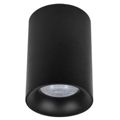 Surface-mounted lamp Ø70mm GU10 230V IP20, black Nevils DL701 BK VIVALUX