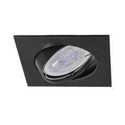 Recessed light G5.3 12V MR16 IP20 square, black Reff SL510 BK VIVALUX