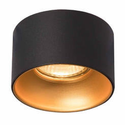 Recessed spotlight Ø85mm G5.3 12V MR16 IP20, black/gold POLLA SL513 VIVALUX