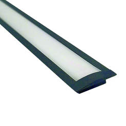 Profile for embedding LED strip 24mm, 3m, black with matte accessories 10028 D-IL