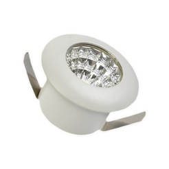 Луна Ø32мм 1W 90lm 4000K алуминий бял LIGHTEX