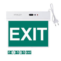 Emergency lighting Salve LED EXIT 1.8W, 6400K