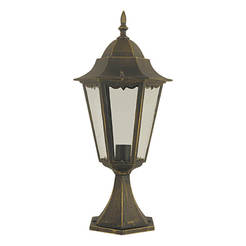 Garden lantern standing 50 cm, 1 x 100W, E27, IP44 gold patina