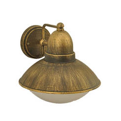 Garden lantern 1xE27 60W IP44 gold patina