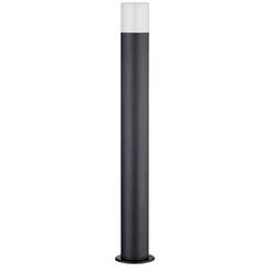 Garden lantern - 1xE27, 60W, IP44, H 80 cm, black aluminum