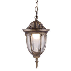 Garden lantern Tosca hanging 1 x E27 IP44 antique brass