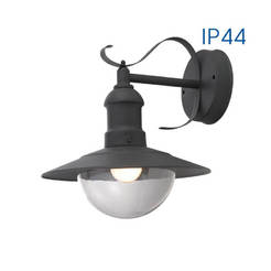 Градински фенeр 1хЕ27 60W IP44 Riviera надолу тъмносив VIVALUX