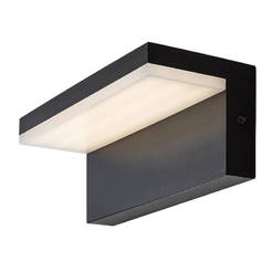 Garden wall light LED 10W 560lm 4000K IP54 Zaragoza black RABALUX