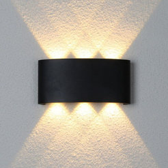 Wall lamp facade LED 6W 460lm 3000-4000-6400K IP65 Aruba LED 40000h black VIVALUX