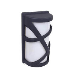 Garden sconce Maui - 1 x E27, 40W, IP44, gray