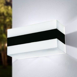 Wall lamp facade LED 8W 600lm 4000K IP65 DUBLIN-I LED black and white 005150 VIVALUX