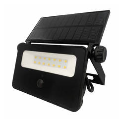 Solar wall lamp 8W 800lm 4000K IP65 Uno Solar LED black with VIVALUX sensor