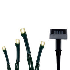 Solar-LED-Lichterkette 300 mAh 2700 K 2 m 20 Lichter HT1219-50