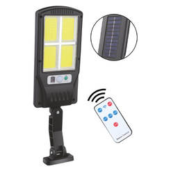 Solar-LED-Flutlicht 12W 160lm 6000K IP44 mit Bewegungsmelder und Fernbedienung 12220 D-IL