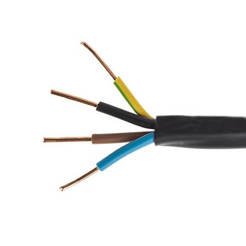 Power cable SVT 3 x 6+4 square mm.