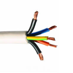 Захранващ кабел ШВПС 5x1.5 кв.мм. гъвкав многожилен за битови уреди