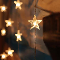 Luminous curtain stars 20 LED 1.5W 180 x 40 cm STAR CURTAIN