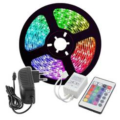 LED Strip RGB 3 meters with power supply and controller 14.4W 230V IP20 Bagra Led