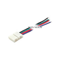 Anschluss für RGB-LED-Streifen PL15cm/BL-Anschluss 10mm (2 Stück/Packung) 003904 VIVALUX