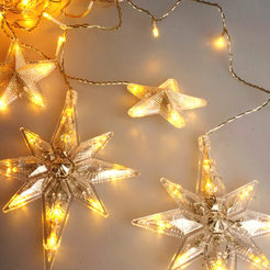 LED pendant lights 138LED 3.6W IP20 2.5m snowflakes and stars 722AM0000032 LIGHTEX