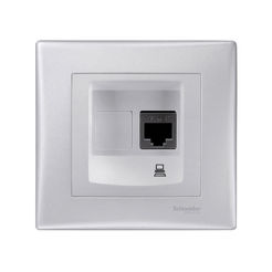 Компютърна розетка SEDNA RJ45 алуминий SCHNEIDER