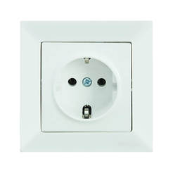 Single socket 16A white CANDELA MUTLUSAN