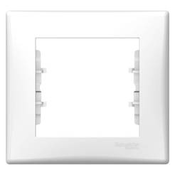 Single frame for switches and sockets white SEDNA