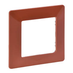Single decorative frame-module for switches and sockets terracotta VALENA LIFE LEGRAND
