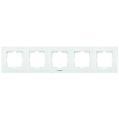 Five-frame horizontal Karre Plus 397 x 81 mm white