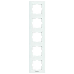 Five-frame vertical Karre Plus 81 x 397 mm white